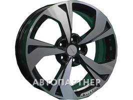 Khomen Wheels KHW1724 (Jac/Москвич) 7x17 5x108 ET40 54.1 Black-FP